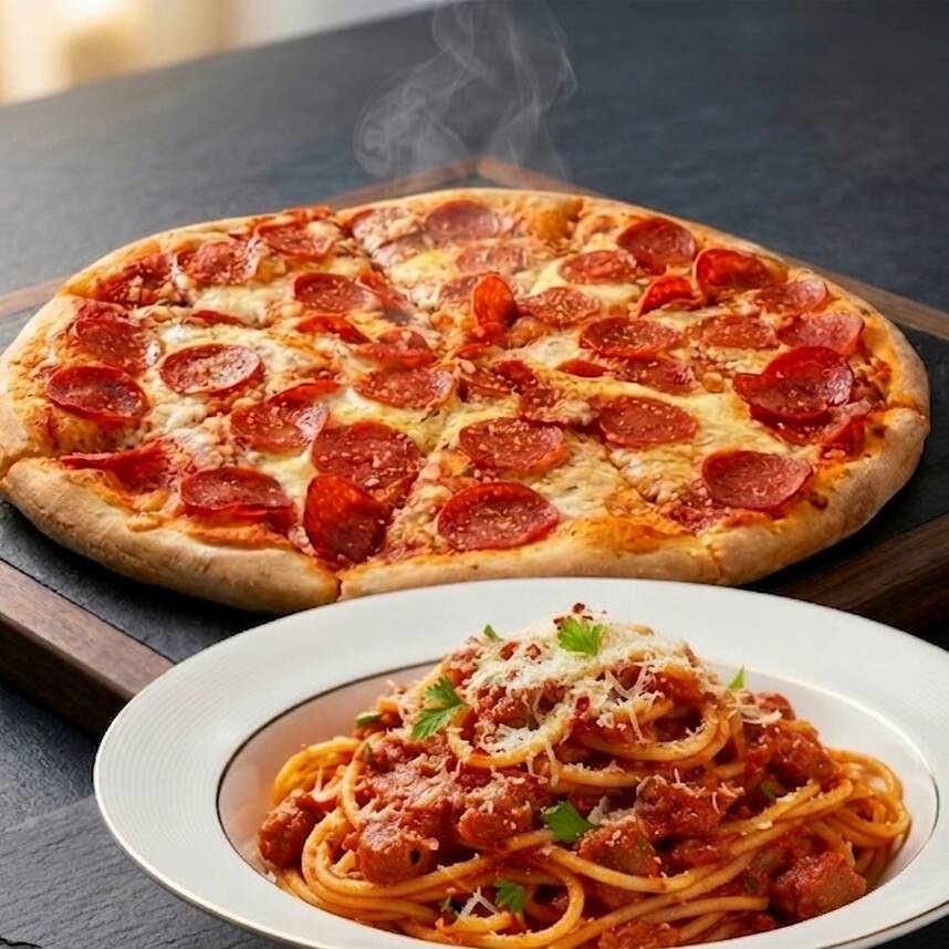 Pepperoni + Spaghetti