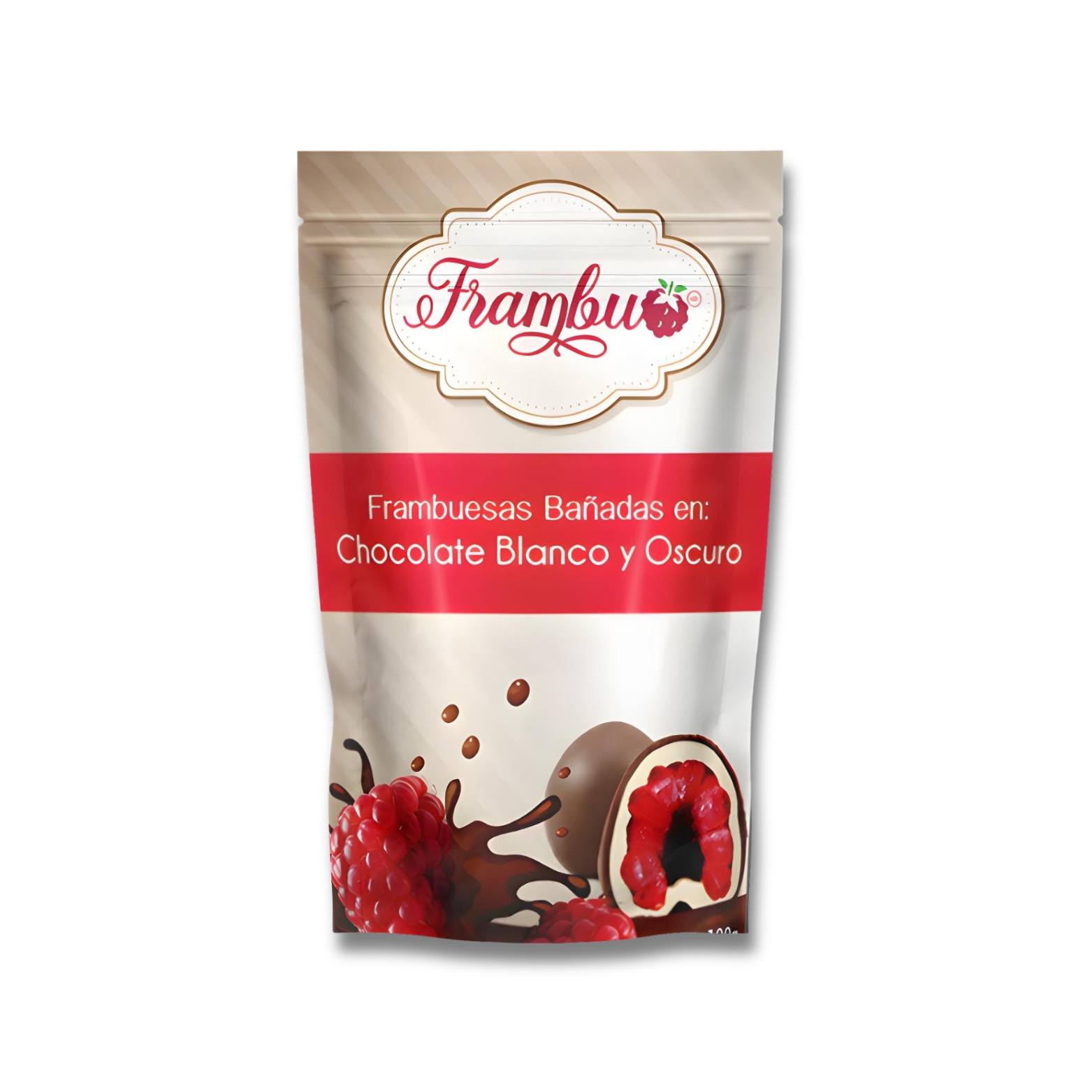 Frambuesas Bañadas de Chocolate Oscuro (100grs)