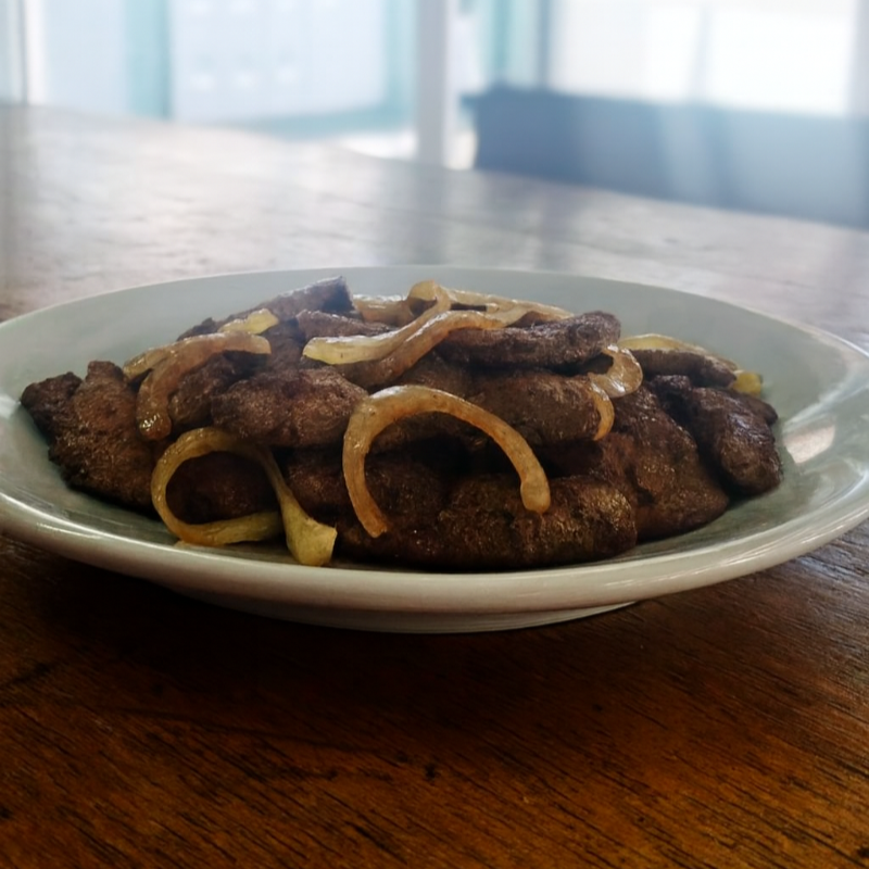 Fígado com cebola