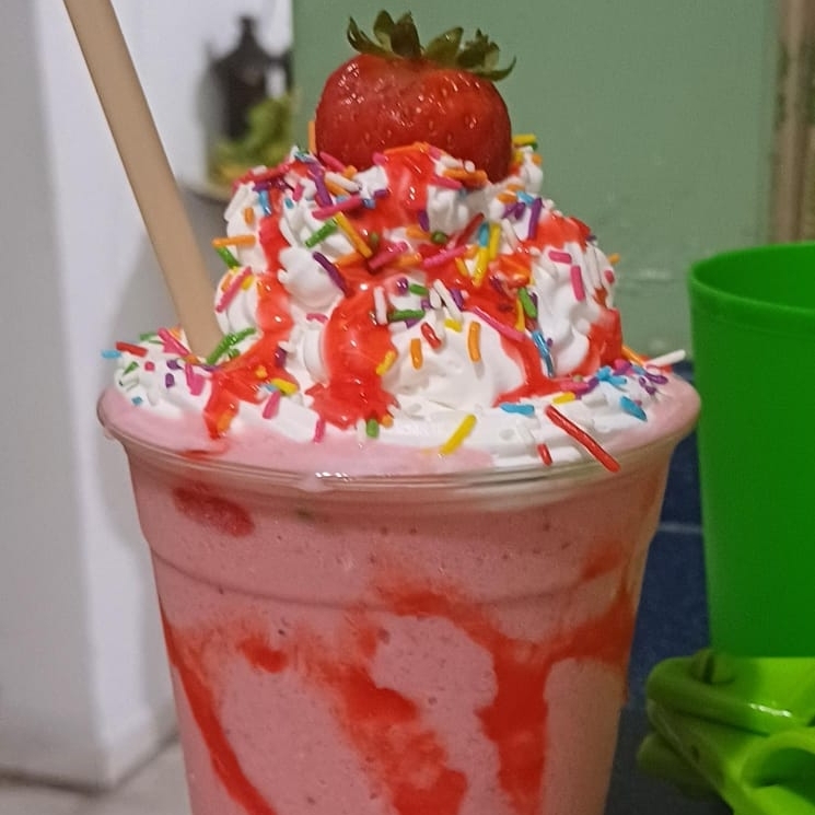 Frappe de fresa