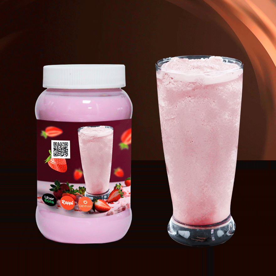 Frappe De Fresa de Leche 500 ml