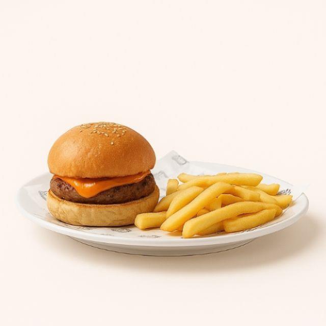 Mini Cheeseburger + papas