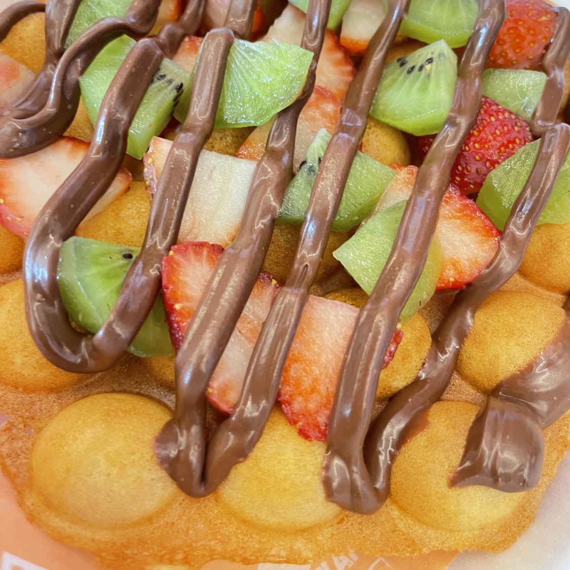 Kiwi-Fresa Waffle