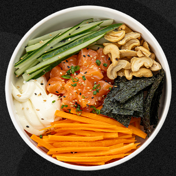 Monte seu poke como você adora, escolha seus ingredientes preferidos e tenha um poke exclusivo para chamar de seu. São mais de 1000 possibilidades.