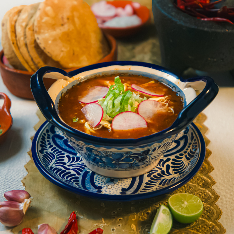 Medio Litro Pozole Rojo