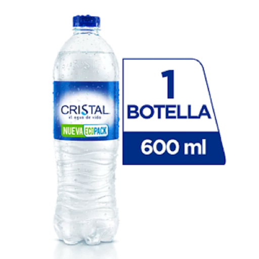 Agua cristal gas 600ml