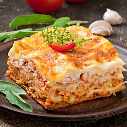 Lasaña de Carne al Vino Blanco