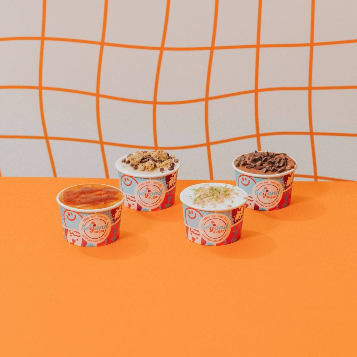 4 Vasitos de helados