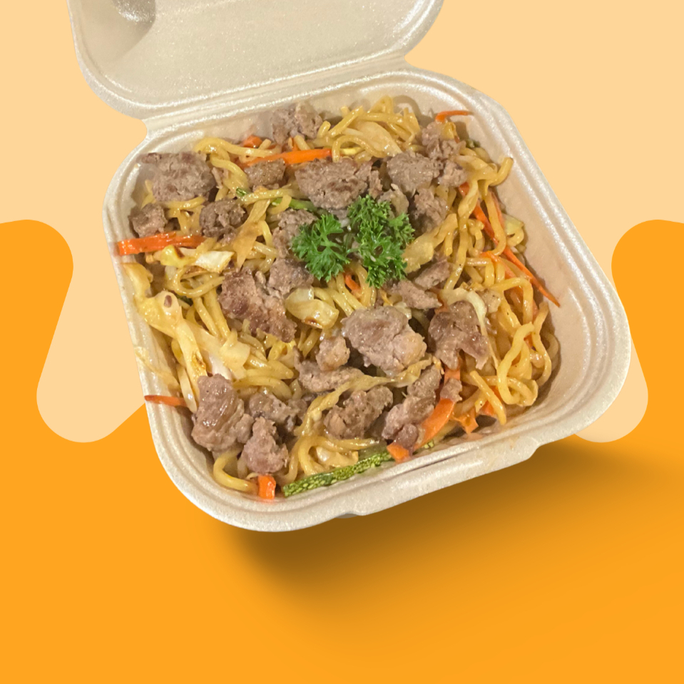 Yakisoba con Carne