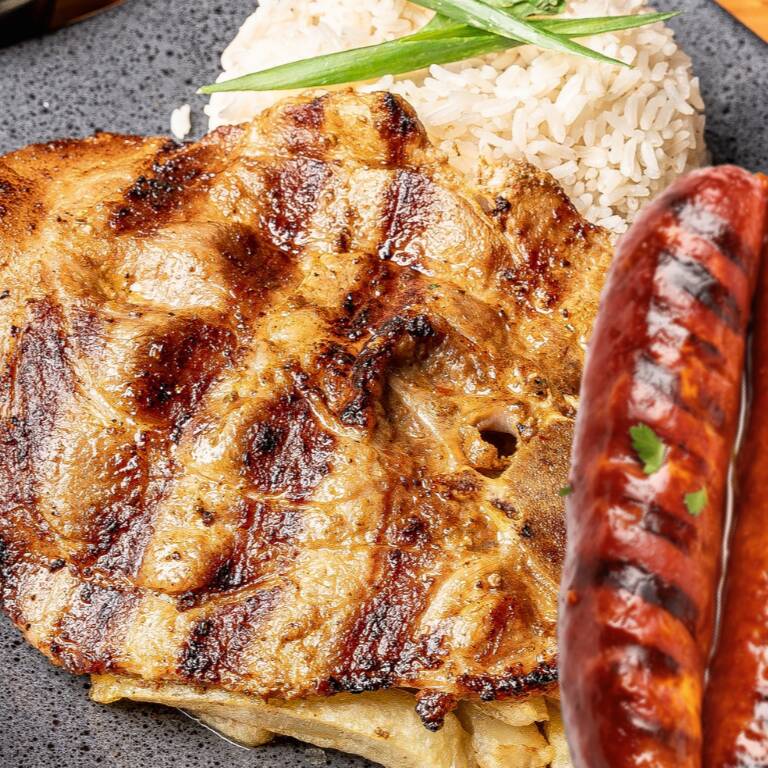 Chuleta Parrillera con Chorizo