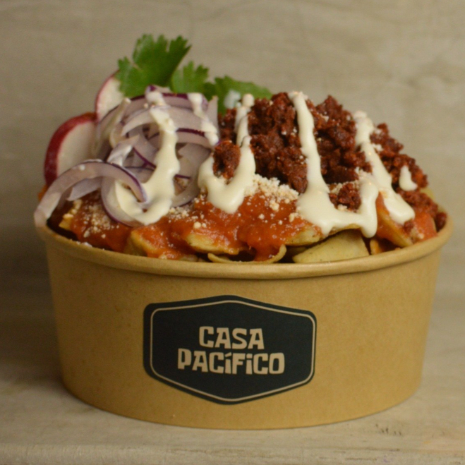 Chilaquiles con Chorizo