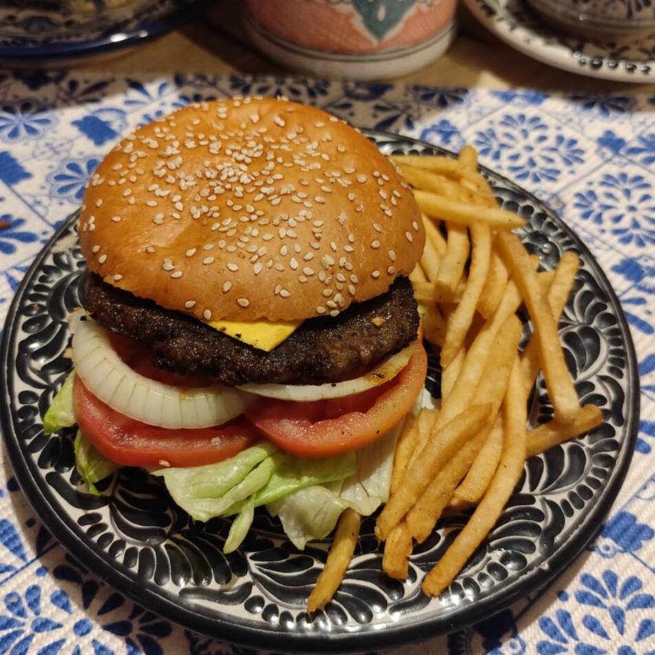 Combo - Hamburguesa Doble con TODO