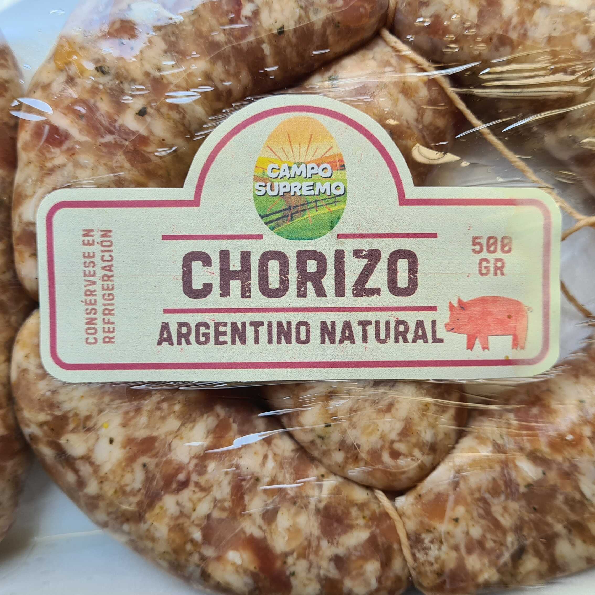 Chorizo Argentino Natural
