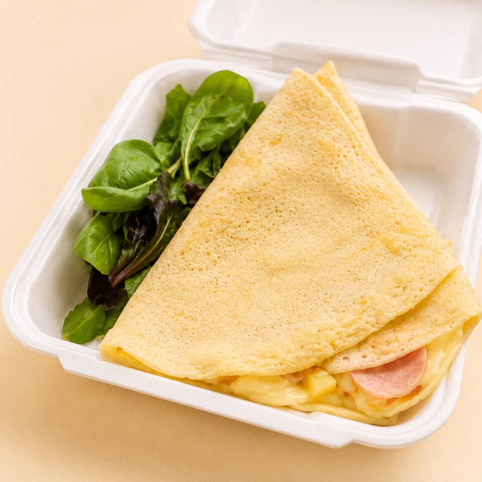 Crepa Jamón con Queso