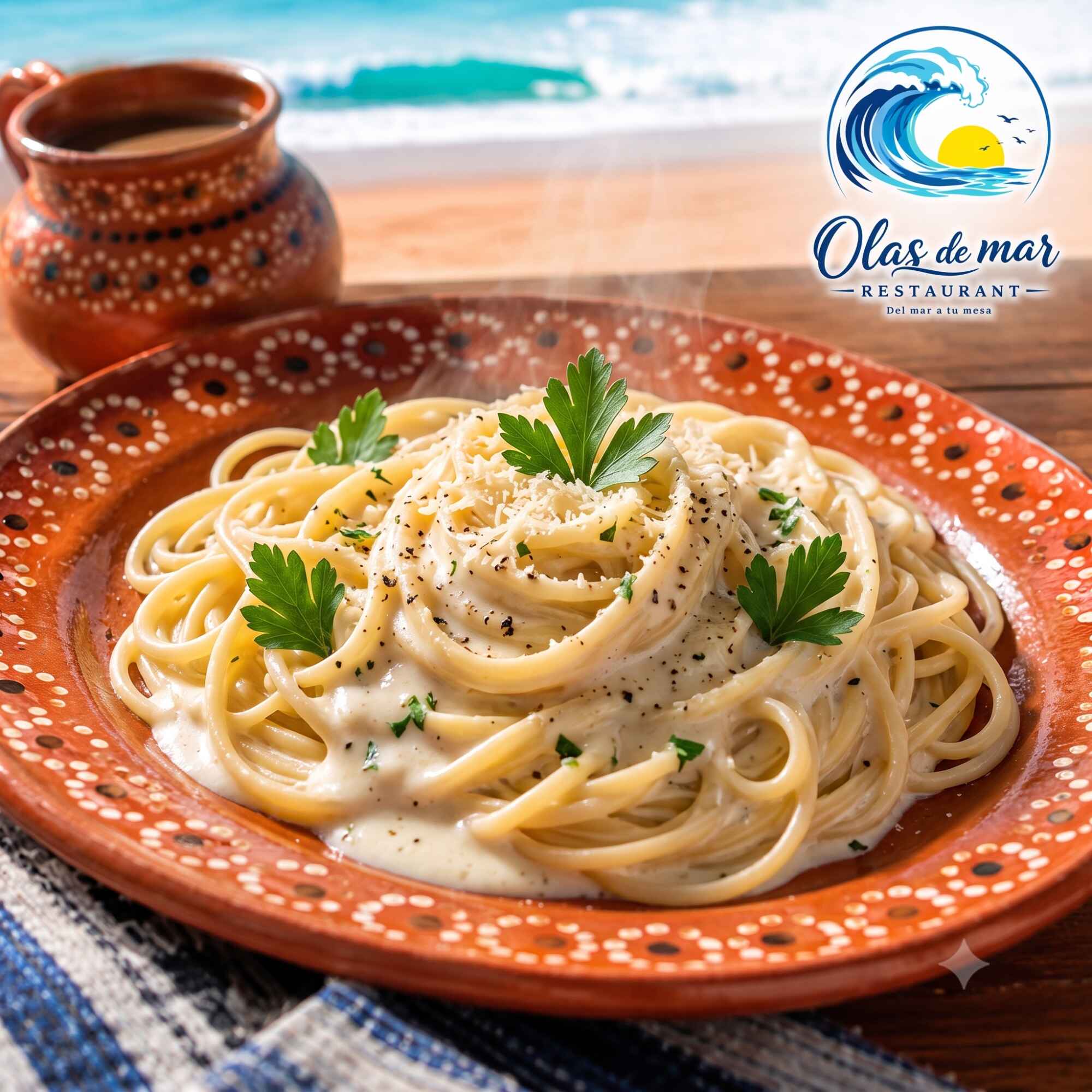 Espaguetti a la Crema