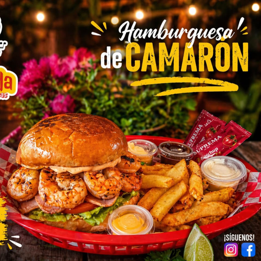 HAMBURGUESA DE CAMARON