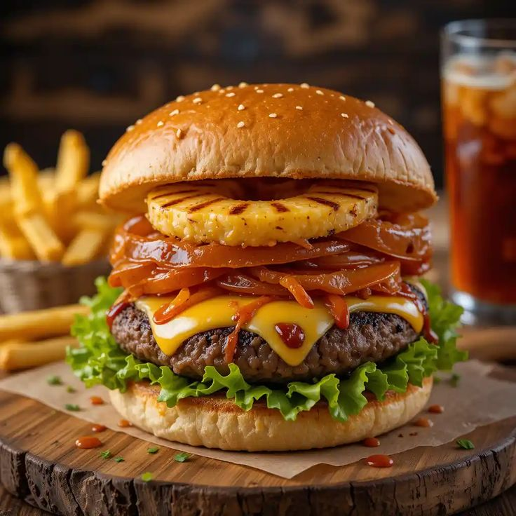 HAMBURGUESA HAWAIANA
