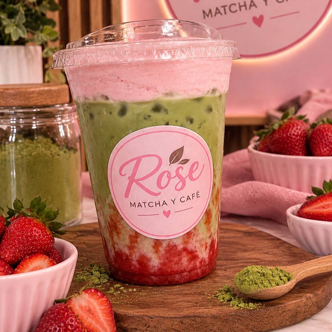 Ice Strawberry Matcha