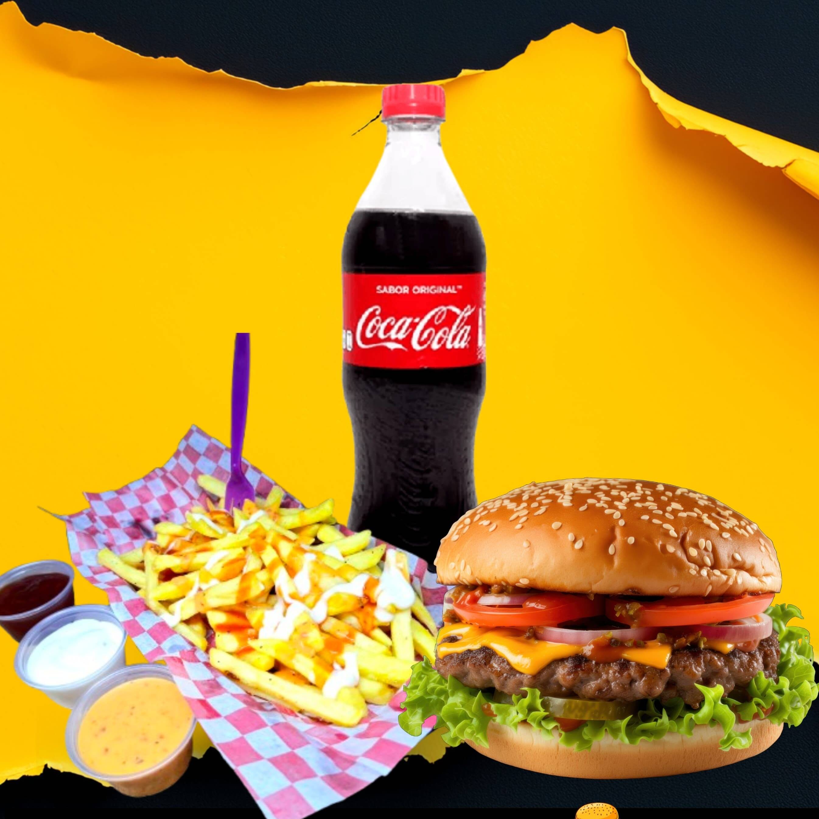 Combo-Clásica + Refresco + Papas Personales