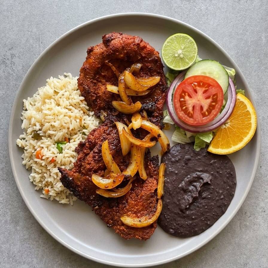 Carne Enchilada Encebollada