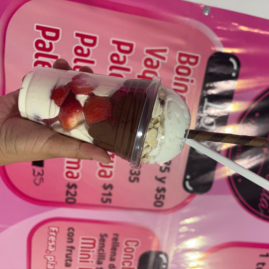 Fresas con crema