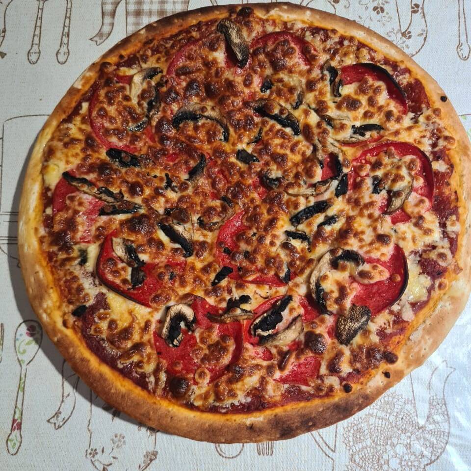 Pizza Huell grande 35cm 8 rebanadas