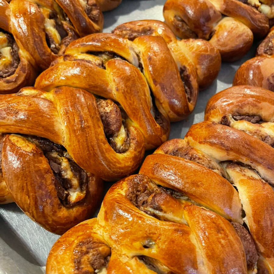 Trenza Nutella y Philadelphia