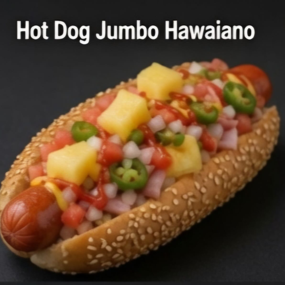 Hotd dog Jumbo Hawaiano