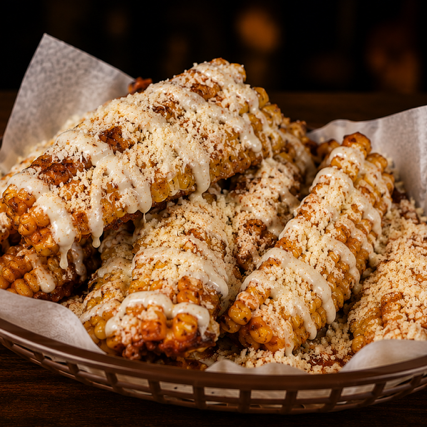 Costillas de Elote con Crema y Queso