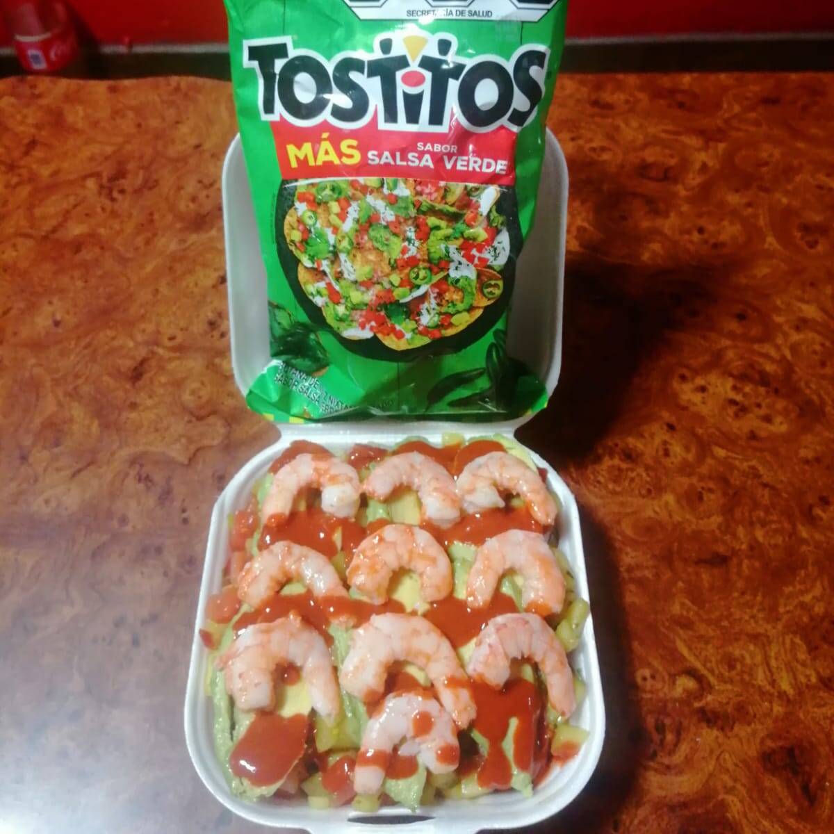 Tosticamarones charola chica verdes