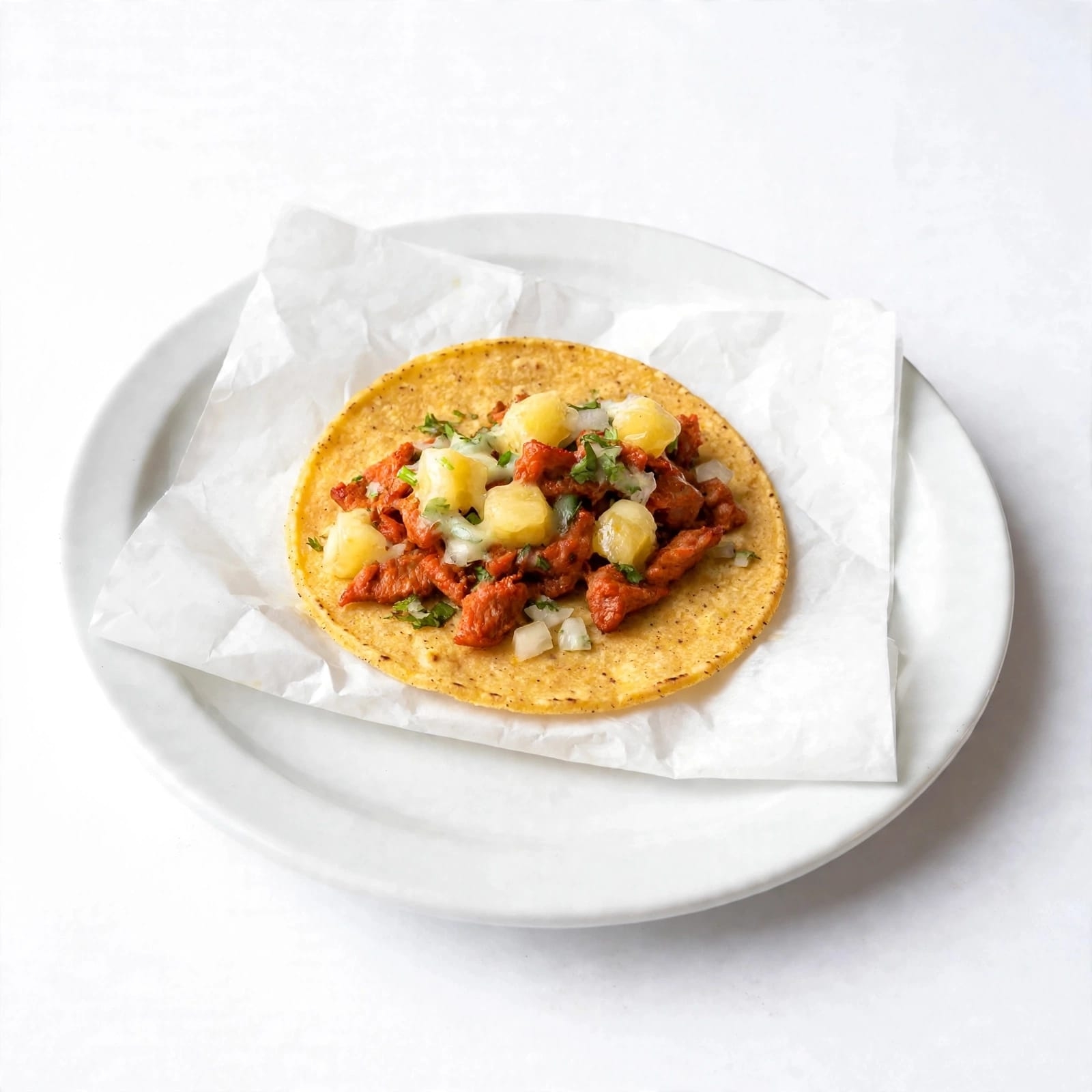 Taco de Maíz Pastor C/Queso