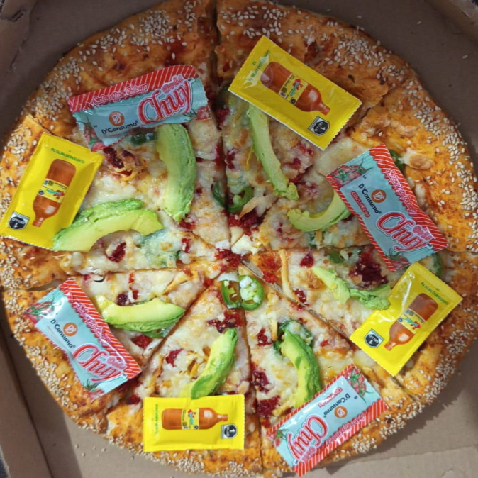 PIZZA MEDIANA C/ORILLA DE QUESO