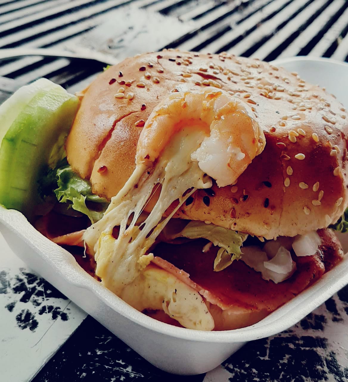 Hamburguesa de Camarón