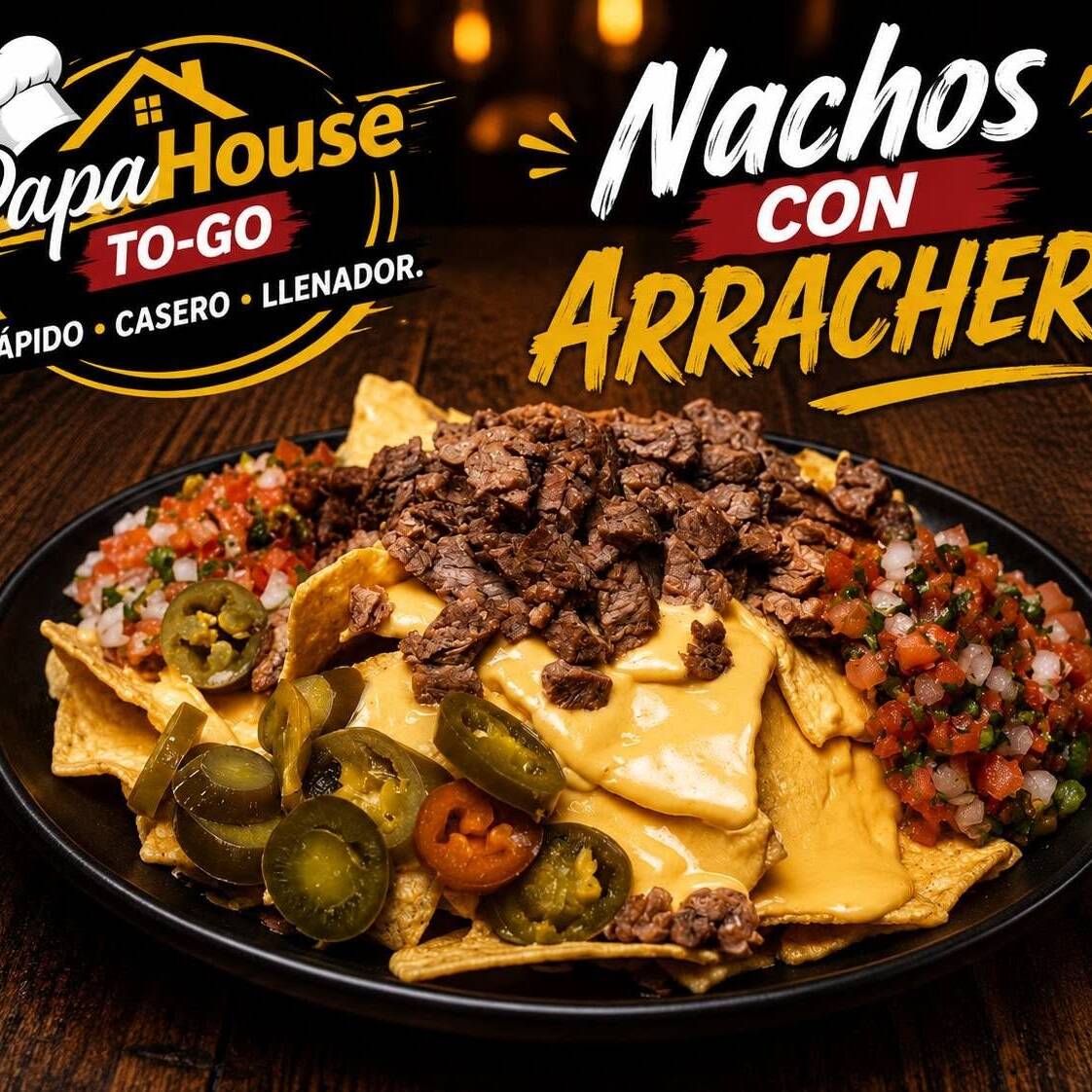 NACHOS CON ARRACHERA