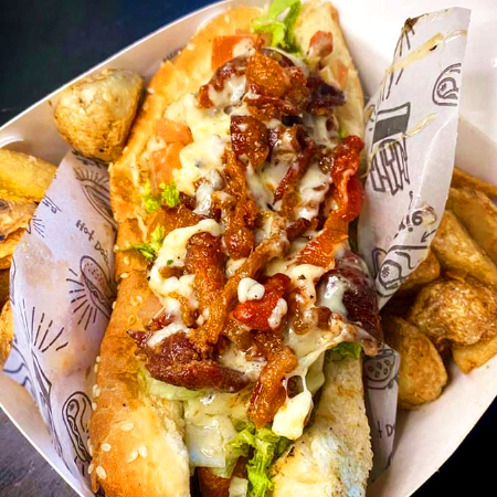 Hot Dog Gringo + Papas