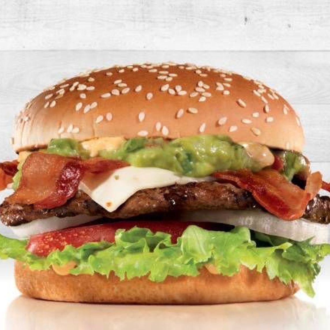Guacamole bacon burger