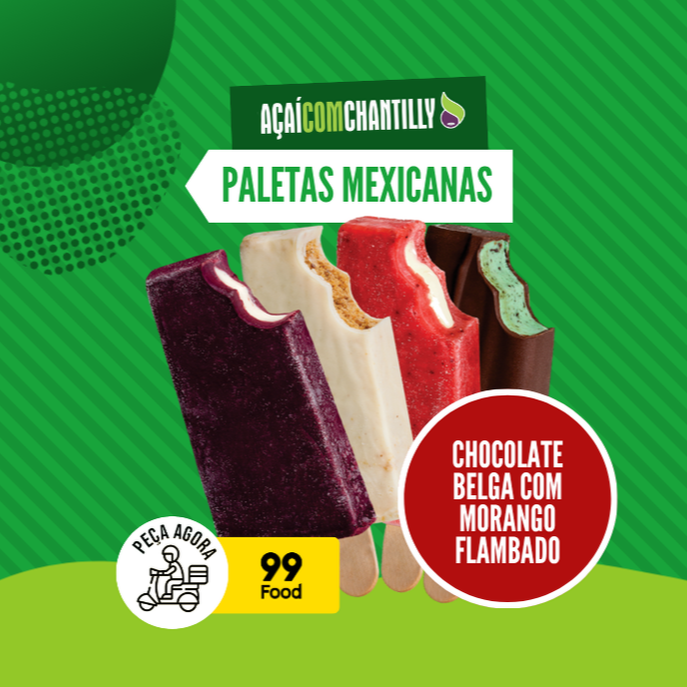 Deliciosa paleta mexicana de coco recheada com abacaxi !