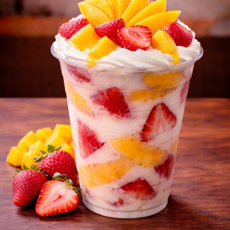 🥭🍓 Fresa Mango Lovers Crema Especial 16 Oz