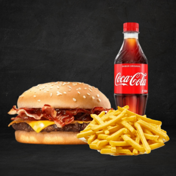 COMBO HAMBURGUESA CON TOCINO