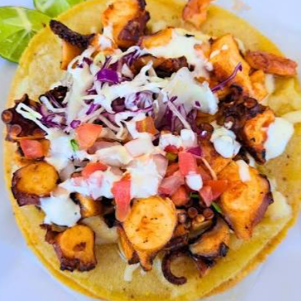 Taco de Pulpo Enchilado Morita o ala Mantequilla