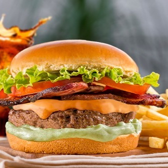 Acompanha 1 X-Salada, 1 batata (P) c/ cheddar e uma bebida 350ml