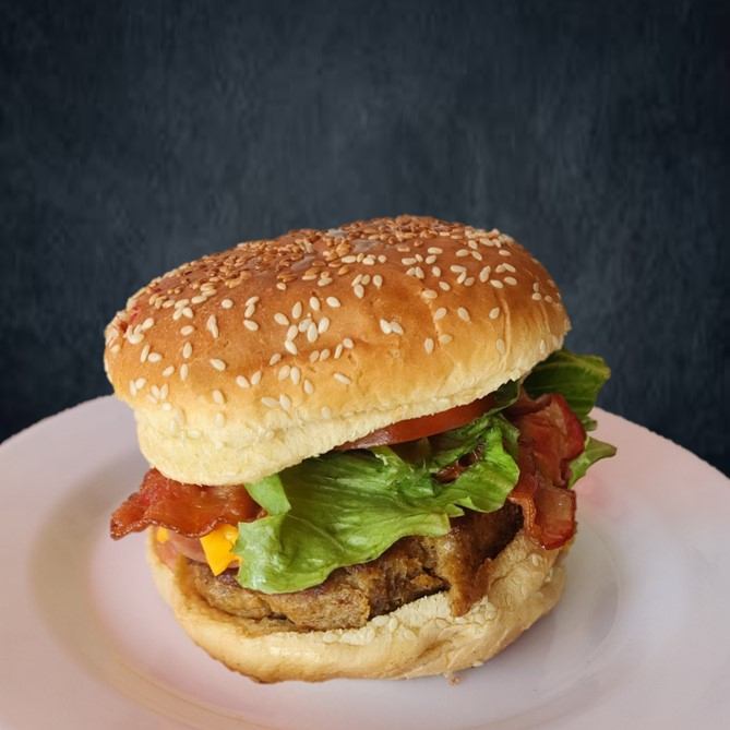 Hamburguesa con Arrachera