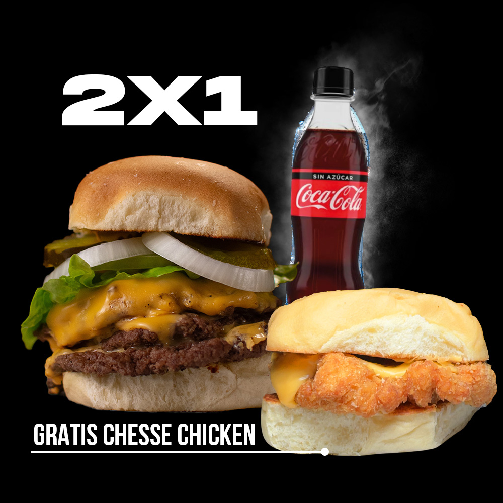 DOUBLE K BUN + CHEESE BUN Y BEBIDA GRATIS