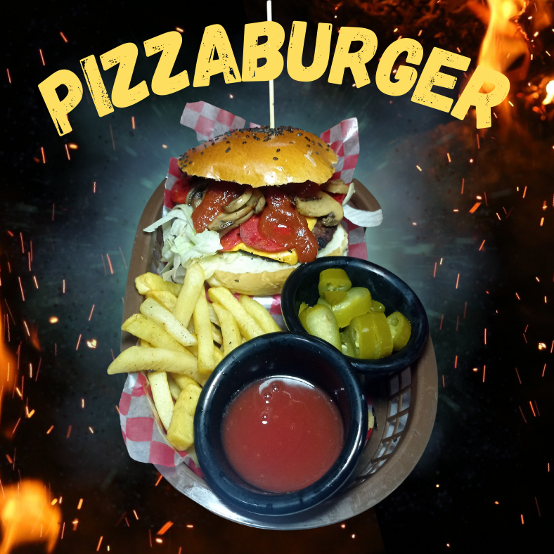 Pizzaburger champiñones