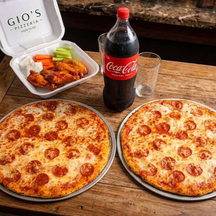 Combo 3 Pizzas Medianas + Alitas +soda 1.5 Lt
