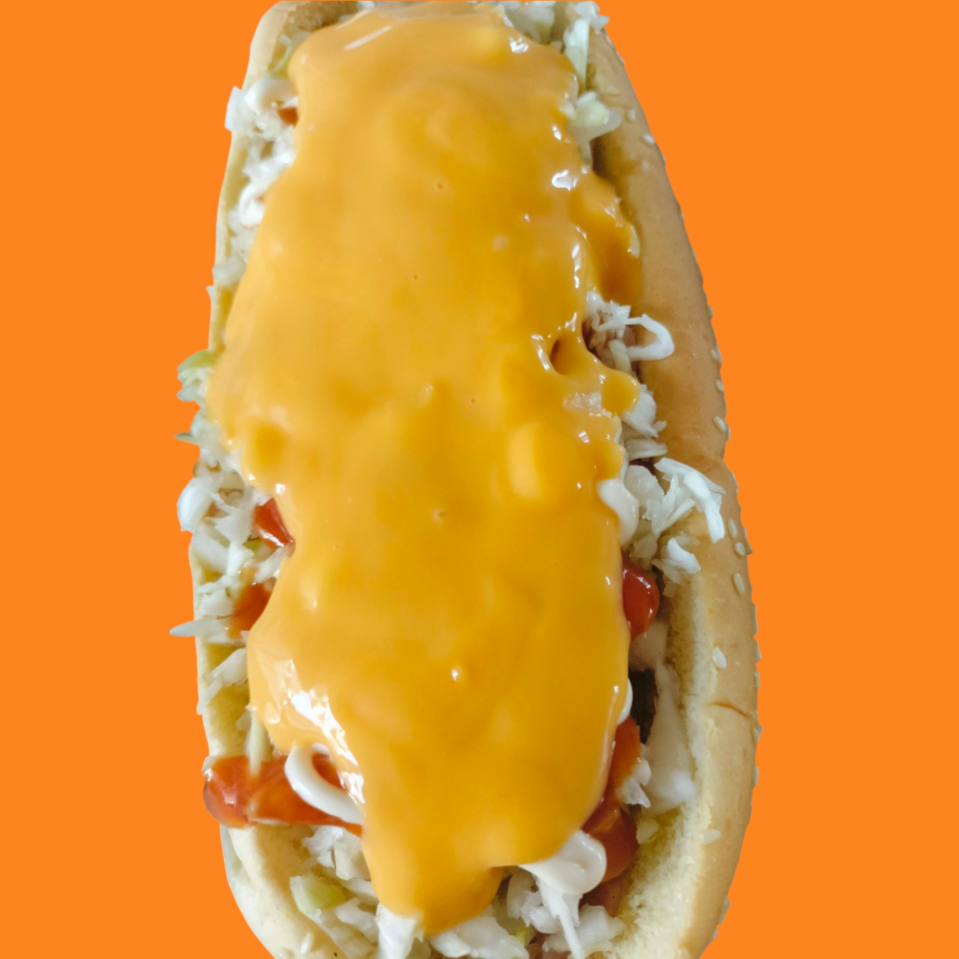 Hot Dog Jumbo con Queso de Nachos