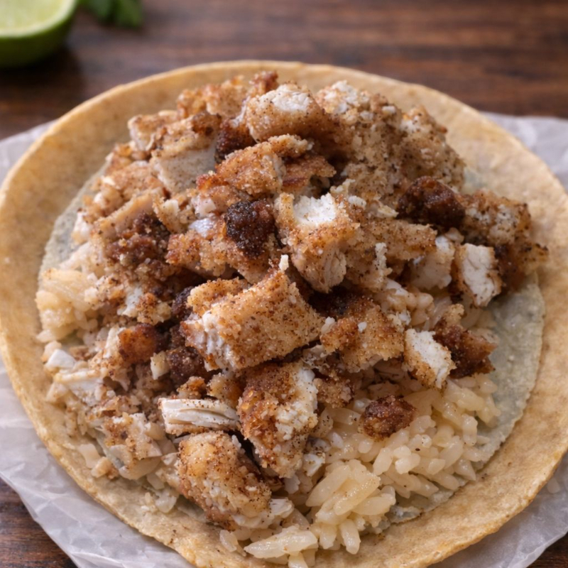 Taco milanesa de pollo