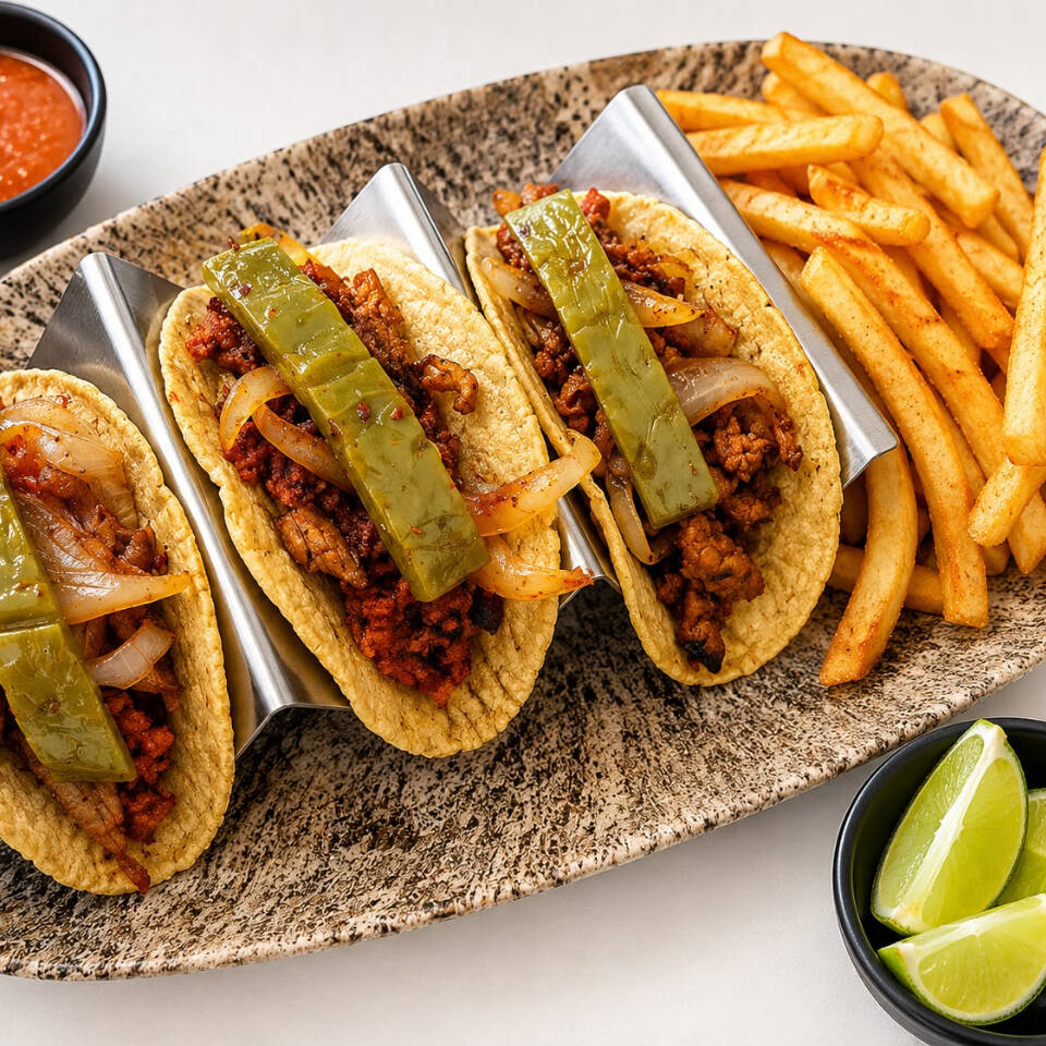 Tacos mas Papas a la Francesa