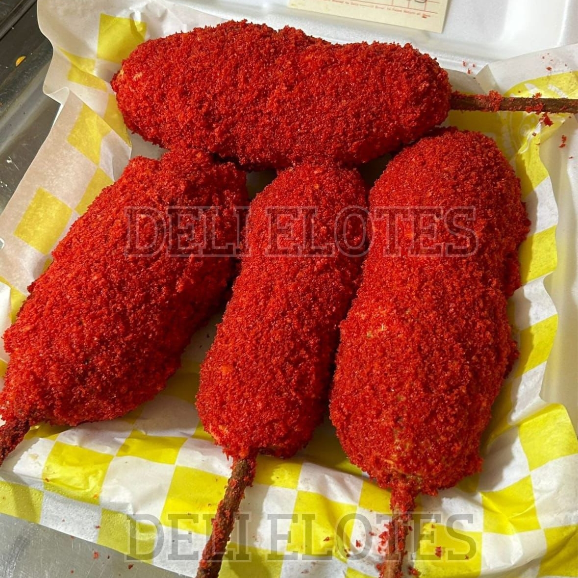 banderilla coreana flaming queso