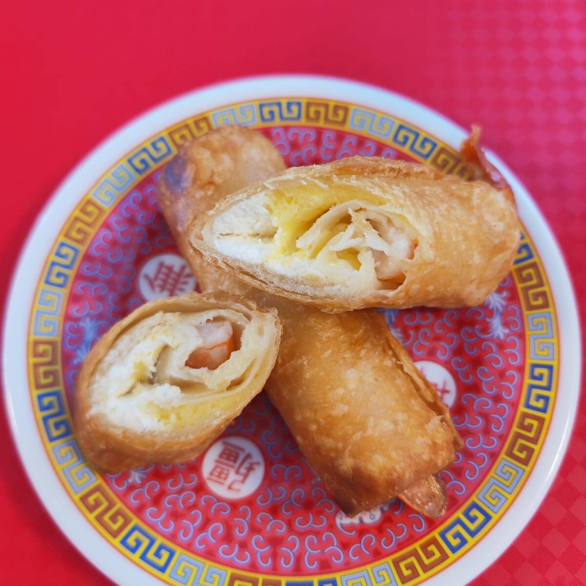 Rollo de Camarón con Queso